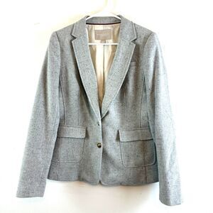 Banana Republic Blazer Jacket Wool Preppy Academia Office Woman Size 8